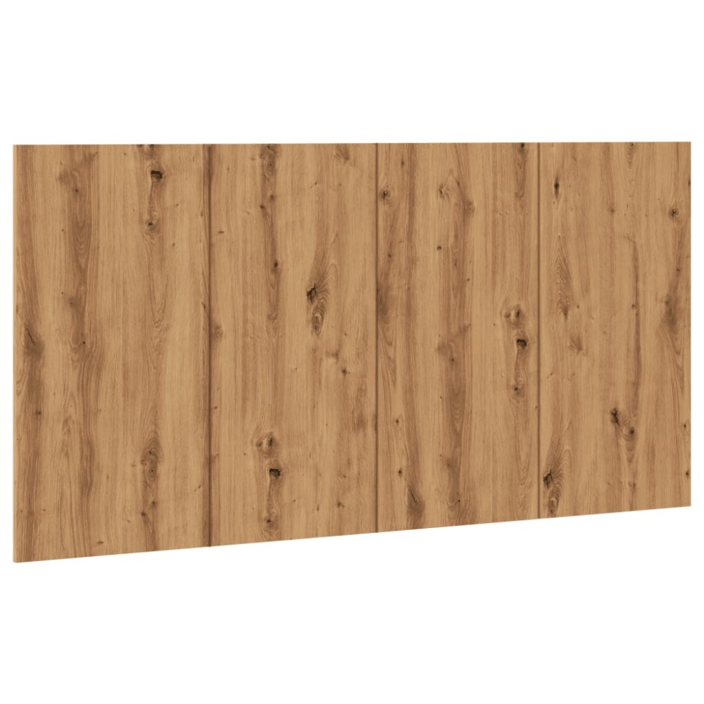 vidaXL Tăblie de pat cu LED, stejar artizanal, 160x1,5x80 cm, lemn