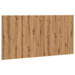 vidaXL Tăblie de pat cu LED, stejar artizanal, 160x1,5x80 cm, lemn