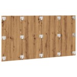 vidaXL Tăblie de pat cu LED, stejar artizanal, 160x1,5x80 cm, lemn