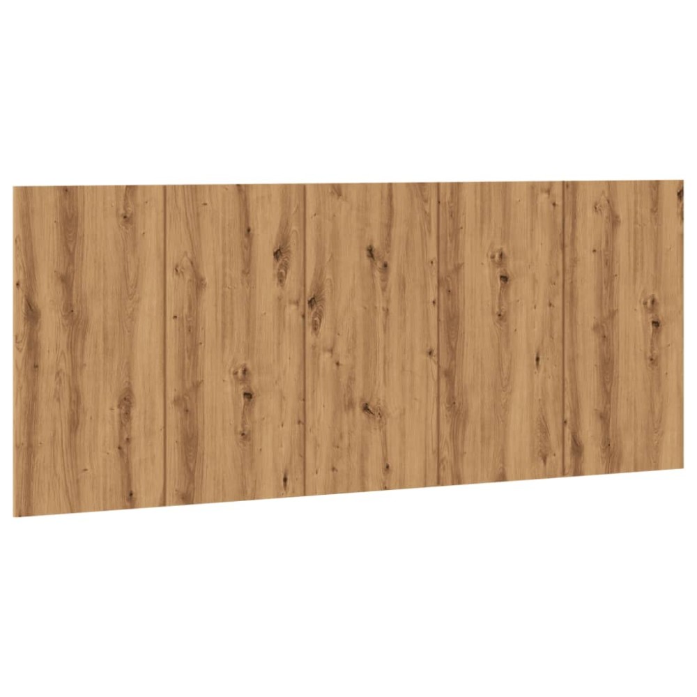vidaXL Tăblie de pat cu LED, stejar artizanal, 200x1,5x80 cm, lemn