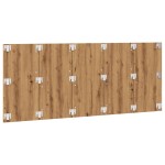 vidaXL Tăblie de pat cu LED, stejar artizanal, 200x1,5x80 cm, lemn vidaXL Tăblie de pat cu LED, stejar artizanal, 200x1,5x80 cm, lemn