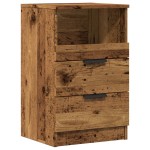 vidaXL Noptiere, 2 buc, lemn învechit, 40x36x65 cm, lemn prelucrat