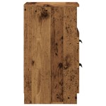 vidaXL Noptiere, 2 buc, lemn învechit, 40x36x65 cm, lemn prelucrat