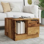 vidaXL Masuta de cafea lemn vechi 50x50x36 cm lemn prelucrat