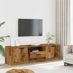 vidaXL Dulap TV Lemn vechi 140x35x40 cm Lemn prelucrat