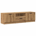 vidaXL Comodă TV, stejar artizanal, 140x35x40 cm, lemn prelucrat vidaXL Comodă TV, stejar artizanal, 140x35x40 cm, lemn prelucrat