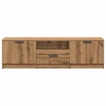 vidaXL Comodă TV, stejar artizanal, 140x35x40 cm, lemn prelucrat vidaXL Comodă TV, stejar artizanal, 140x35x40 cm, lemn prelucrat