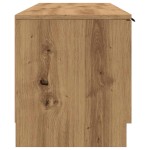 vidaXL Comodă TV, stejar artizanal, 140x35x40 cm, lemn prelucrat vidaXL Comodă TV, stejar artizanal, 140x35x40 cm, lemn prelucrat