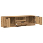 vidaXL Comodă TV, stejar artizanal, 140x35x40 cm, lemn prelucrat vidaXL Comodă TV, stejar artizanal, 140x35x40 cm, lemn prelucrat