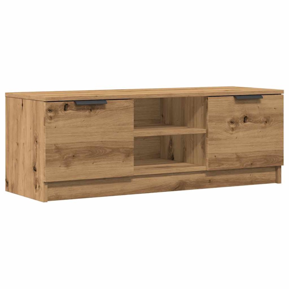 vidaXL Comodă TV,stejar artizanal 102x35x36,5 cm, lemn prelucrat