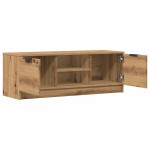 vidaXL Comodă TV,stejar artizanal 102x35x36,5 cm, lemn prelucrat