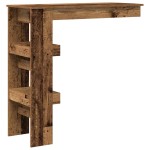 vidaXL Masă bar de perete, lemn vechi, 102x45x103,5 cm, lemn compozit vidaXL Masă bar de perete, lemn vechi, 102x45x103,5 cm, lemn compozit