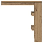 vidaXL Masă bar perete Stejar artizanal 102x45x103,5 cm lemn compozit