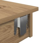 vidaXL Masă bar perete Stejar artizanal 102x45x103,5 cm lemn compozit