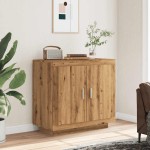 vidaXL Dulap, Stejar artizanal, 80x40x75 cm, lemn prelucrat