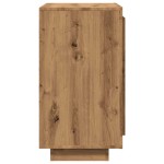 vidaXL Dulap, Stejar artizanal, 80x40x75 cm, lemn prelucrat