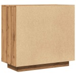 vidaXL Dulap, Stejar artizanal, 80x40x75 cm, lemn prelucrat
