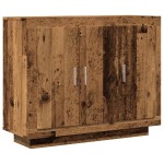 vidaXL Dulap, lemn vechi, 92x35x75 cm, lemn compozit