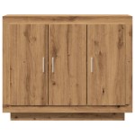 vidaXL Dulap, Stejar artizanal, 92x35x75 cm, lemn compozit