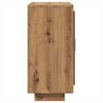vidaXL Dulap, Stejar artizanal, 92x35x75 cm, lemn compozit