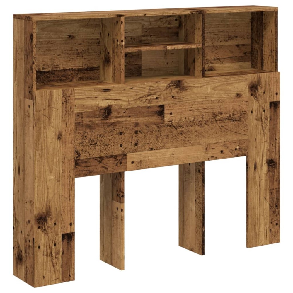 vidaXL Tăblie pat cu dulap, lemn vechi 120x19x103,5 cm lemn prelucrat