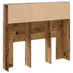 vidaXL Tăblie pat cu dulap, lemn vechi 120x19x103,5 cm lemn prelucrat vidaXL Tăblie pat cu dulap, lemn vechi 120x19x103,5 cm lemn prelucrat
