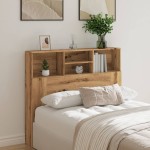 vidaXL Tăblie pat/dulap, lemn artizanal 120x19x103,5 cm lemn prelucrat vidaXL Tăblie pat/dulap, lemn artizanal 120x19x103,5 cm lemn prelucrat
