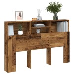 vidaXL Tăblie pat cu dulap, lemn vechi 160x19x103,5 cm lemn prelucrat vidaXL Tăblie pat cu dulap, lemn vechi 160x19x103,5 cm lemn prelucrat