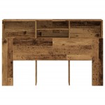 vidaXL Tăblie pat cu dulap, lemn vechi 160x19x103,5 cm lemn prelucrat vidaXL Tăblie pat cu dulap, lemn vechi 160x19x103,5 cm lemn prelucrat