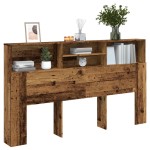 vidaXL Tăblie pat cu dulap, lemn vechi 180x19x103,5 cm lemn prelucrat vidaXL Tăblie pat cu dulap, lemn vechi 180x19x103,5 cm lemn prelucrat