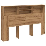vidaXL Tăblie pat dulap stejar artizanal 180x19x103,5cm lemn prelucrat vidaXL Tăblie pat dulap stejar artizanal 180x19x103,5cm lemn prelucrat