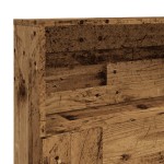 vidaXL Tăblie pat cu dulap, lemn vechi 200x19x103,5 cm lemn prelucrat vidaXL Tăblie pat cu dulap, lemn vechi 200x19x103,5 cm lemn prelucrat