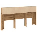 vidaXL Tăblie pat/dulap, lemn artizanal 200x19x103,5 cm lemn prelucrat vidaXL Tăblie pat/dulap, lemn artizanal 200x19x103,5 cm lemn prelucrat