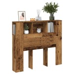 vidaXL Tăblie pat cu dulap, lemn vechi 120x19x104,5 cm lemn prelucrat vidaXL Tăblie pat cu dulap, lemn vechi 120x19x104,5 cm lemn prelucrat