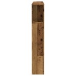 vidaXL Tăblie pat cu dulap, lemn vechi 120x19x104,5 cm lemn prelucrat vidaXL Tăblie pat cu dulap, lemn vechi 120x19x104,5 cm lemn prelucrat