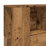 vidaXL Tăblie pat cu dulap, lemn vechi 120x19x104,5 cm lemn prelucrat vidaXL Tăblie pat cu dulap, lemn vechi 120x19x104,5 cm lemn prelucrat