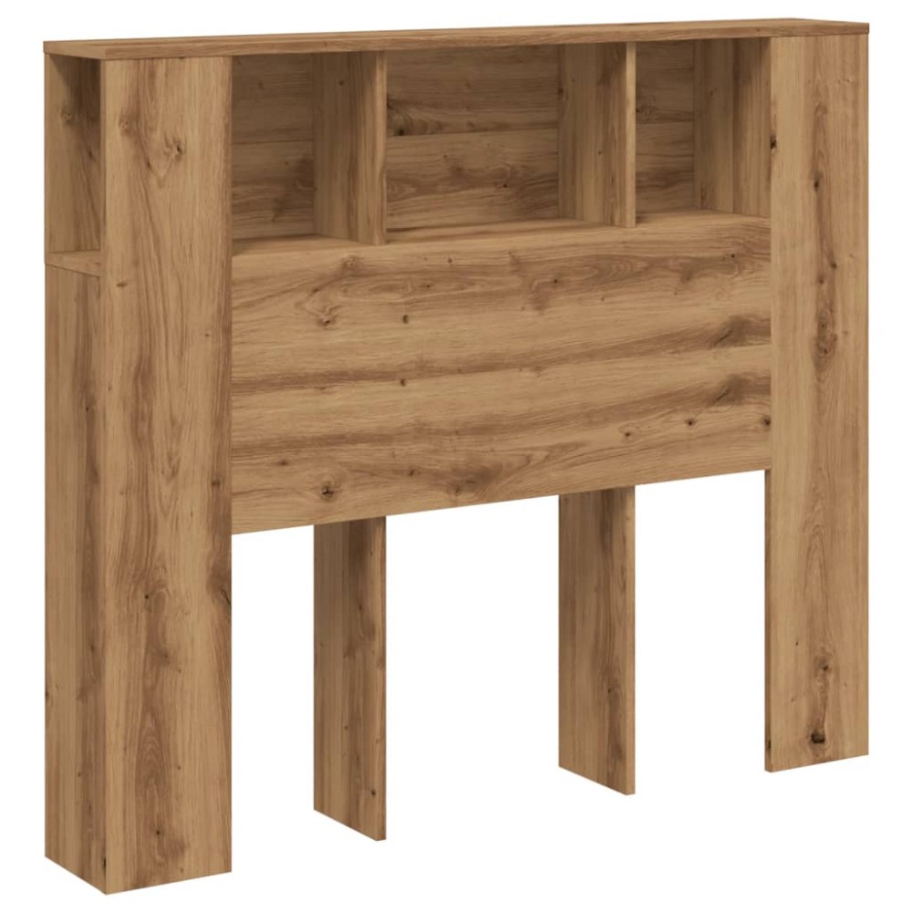 vidaXL Tăblie pat dulap stejar artizanal 120x19x104,5cm lemn prelucrat