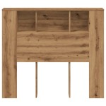 vidaXL Tăblie pat dulap stejar artizanal 120x19x104,5cm lemn prelucrat vidaXL Tăblie pat dulap stejar artizanal 120x19x104,5cm lemn prelucrat