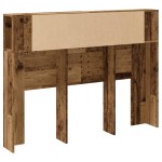 vidaXL Tăblie pat cu dulap lemn vechi 140x18,5x102,5 cm lemn prelucrat vidaXL Tăblie pat cu dulap lemn vechi 140x18,5x102,5 cm lemn prelucrat