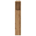 vidaXL Tăblie pat dulap stejar artizanal 140x18,5x102,5 cm lemn vidaXL Tăblie pat dulap stejar artizanal 140x18,5x102,5 cm lemn