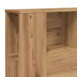 vidaXL Tăblie pat dulap stejar artizanal 140x18,5x102,5 cm lemn vidaXL Tăblie pat dulap stejar artizanal 140x18,5x102,5 cm lemn