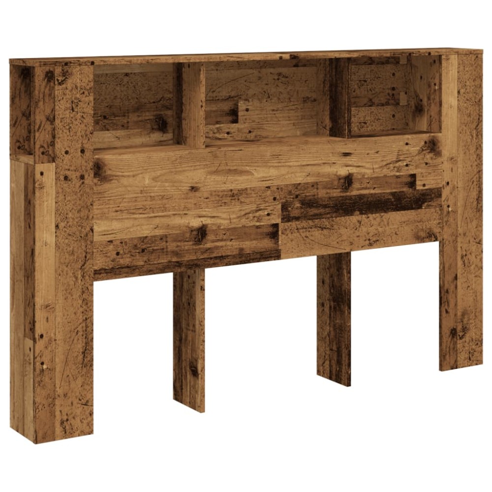 vidaXL Tăblie pat cu dulap lemn vechi 160x18,5x103,5 cm lemn prelucrat