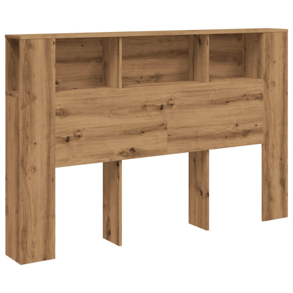 vidaXL Tăblie pat dulap stejar artizanal 160x18,5x103,5 cm lemn