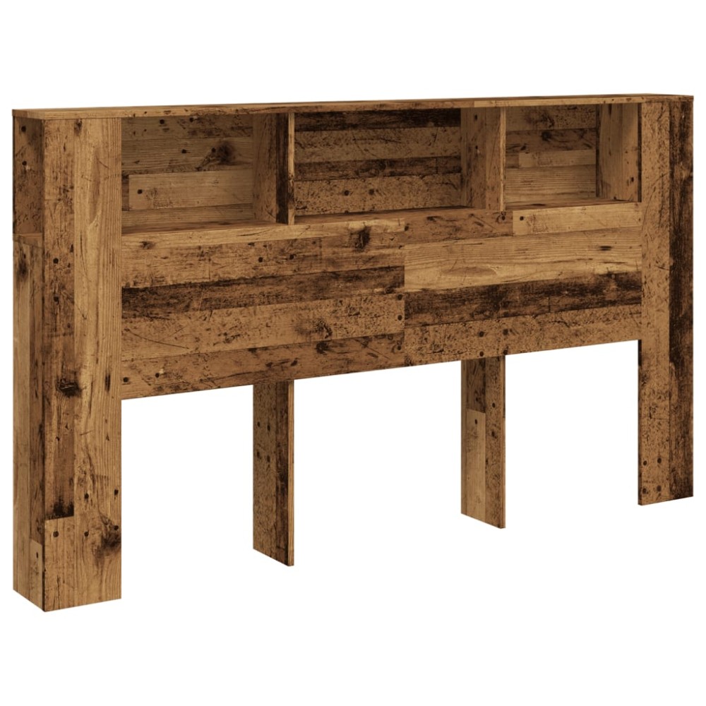 vidaXL Tăblie pat cu dulap lemn vechi 180x18,5x102,5 cm lemn prelucrat