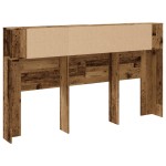 vidaXL Tăblie pat cu dulap lemn vechi 180x18,5x102,5 cm lemn prelucrat vidaXL Tăblie pat cu dulap lemn vechi 180x18,5x102,5 cm lemn prelucrat