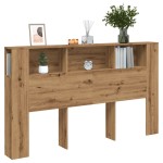 vidaXL Tăblie pat/dulap lemn artizanal 180x18,5x102,5cm lemn prelucrat vidaXL Tăblie pat/dulap lemn artizanal 180x18,5x102,5cm lemn prelucrat