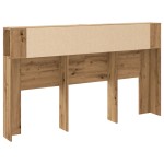 vidaXL Tăblie pat/dulap lemn artizanal 180x18,5x102,5cm lemn prelucrat vidaXL Tăblie pat/dulap lemn artizanal 180x18,5x102,5cm lemn prelucrat