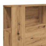 vidaXL Tăblie pat/dulap lemn artizanal 180x18,5x102,5cm lemn prelucrat vidaXL Tăblie pat/dulap lemn artizanal 180x18,5x102,5cm lemn prelucrat