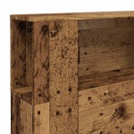 vidaXL Tăblie pat cu dulap lemn vechi 200x18,5x102,5 cm lemn prelucrat vidaXL Tăblie pat cu dulap lemn vechi 200x18,5x102,5 cm lemn prelucrat