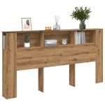 vidaXL Tăblie pat/dulap lemn artizanal 200x18,5x102,5cm lemn prelucrat vidaXL Tăblie pat/dulap lemn artizanal 200x18,5x102,5cm lemn prelucrat